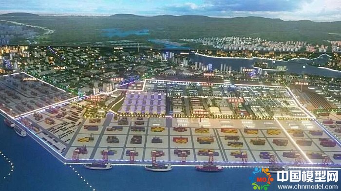 廣西欽州港總體規劃模型