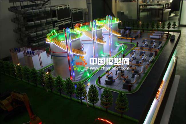 儲油罐區安全檢測沙盤模型（航天九院）