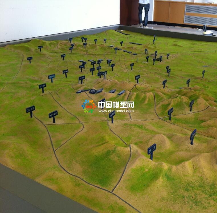 朱日和地區地形沙盤模型