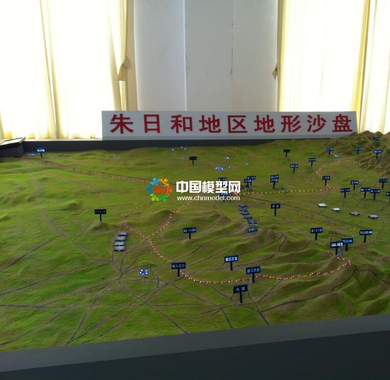 朱日和地區地形沙盤模型