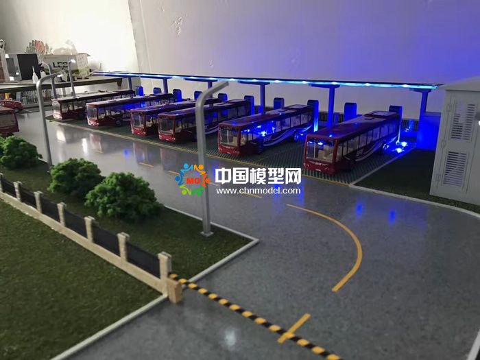 智能充電樁沙盤模型