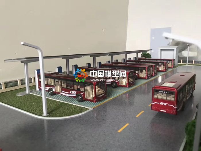 智能充電樁沙盤模型