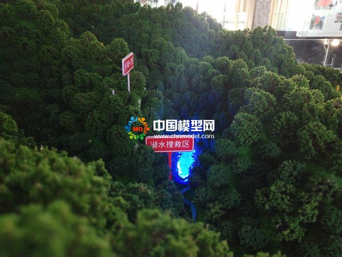 聯合搜救場景模擬沙盤模型