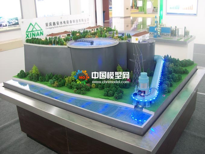 城市污水回能發電沙盤模型