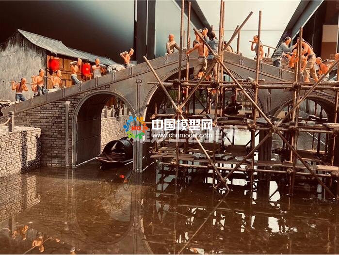 拱宸橋修建微縮場景模型
