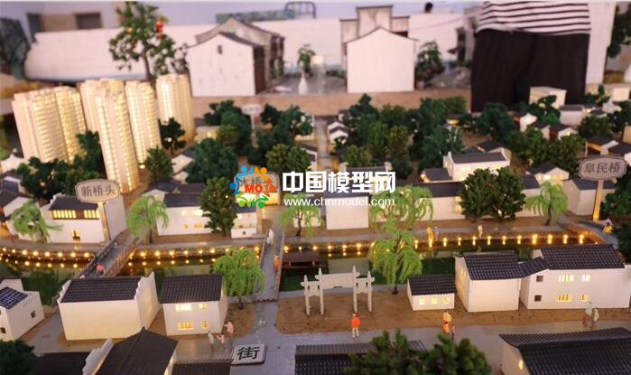 老街沙盤模型，復原模型