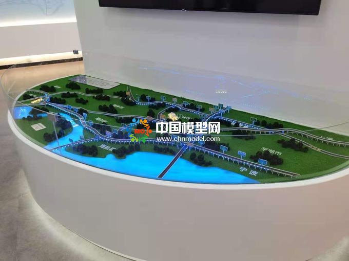 高速互通沙盤模型，高架橋沙盤模型，高速公路沙盤模型
