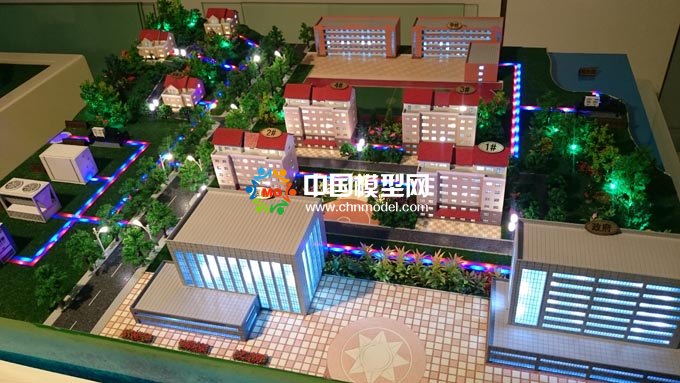 地源熱泵系統沙盤模型，風源熱泵系統沙盤模型