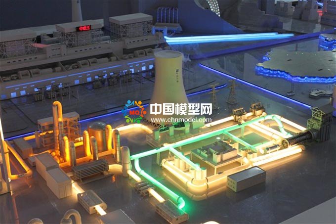 華能電廠沙盤模型，火電廠模型，發(fā)電廠沙盤