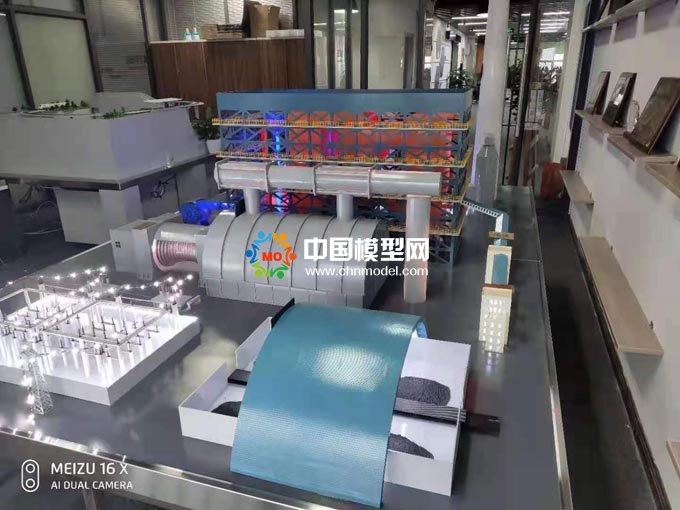 火力發電站原理流程沙盤模型