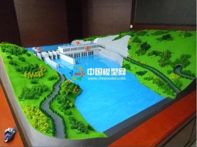 金沙江水電站沙盤模型