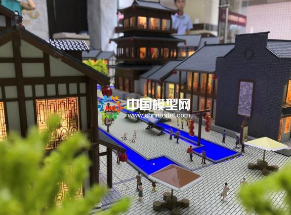 風情古鎮沙盤模型