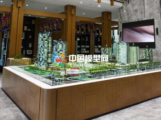 樓盤模型不光制作要精細，布盤也很重要