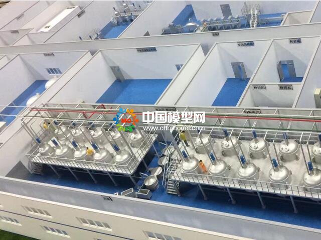 水產品深加工生產線沙盤模型