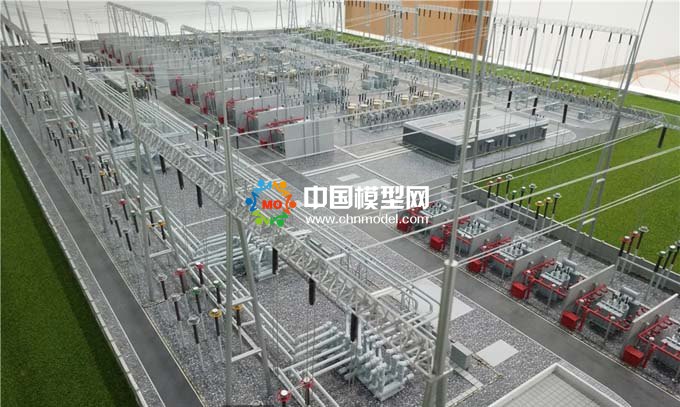 電網變電站模型