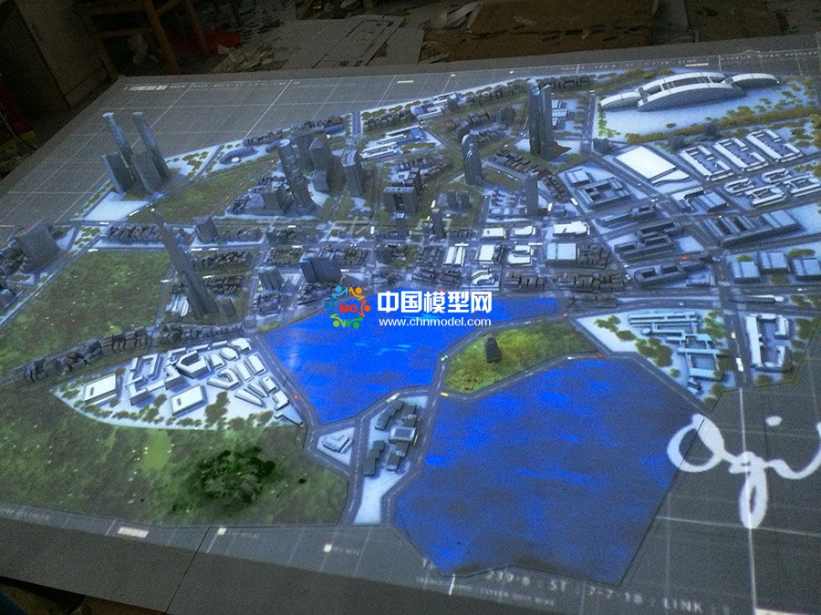 汽車產業規劃布局投影沙盤