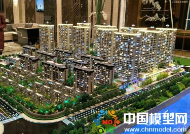 售樓部沙盤中模型燈光不可或缺增加現場氛圍