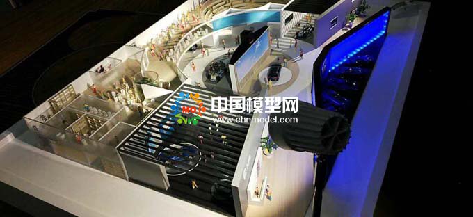 汽車展臺(tái)模型,4S店沙盤