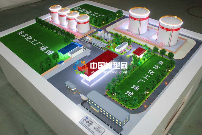 中石化北京地區油庫沙盤模型