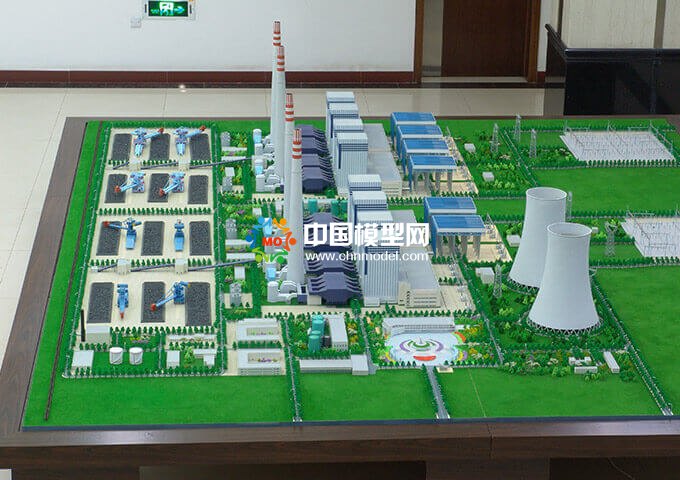 魯能火電廠沙盤模型