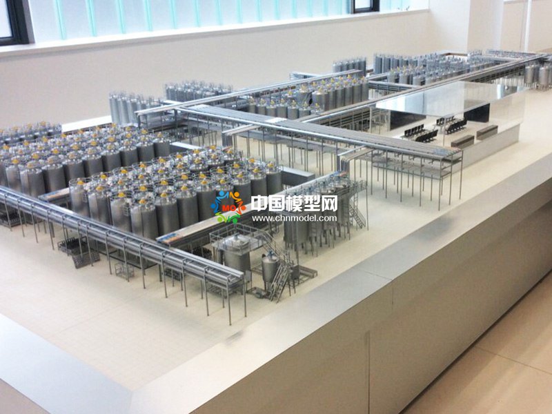 牛奶生產線模型，乳業生產線沙盤模型