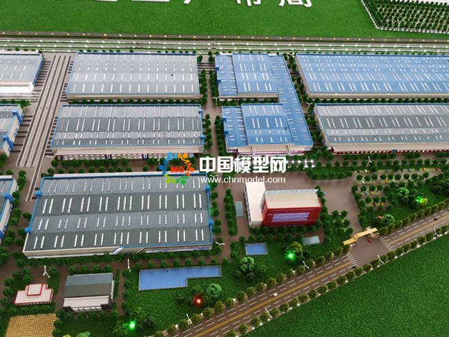 汽車智能制造工廠沙盤模型