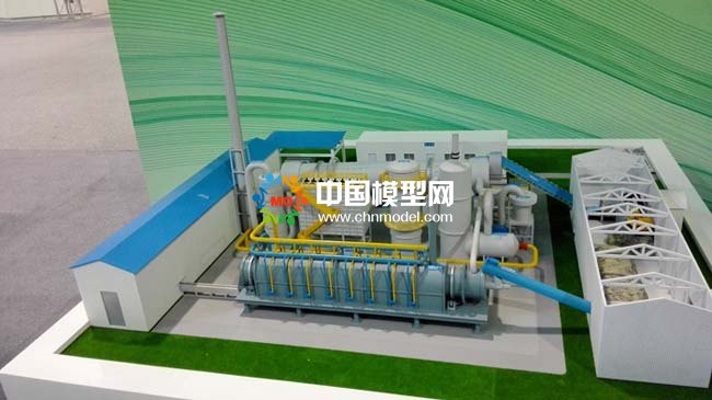 污染土壤修復沙盤模型，污泥處理模型