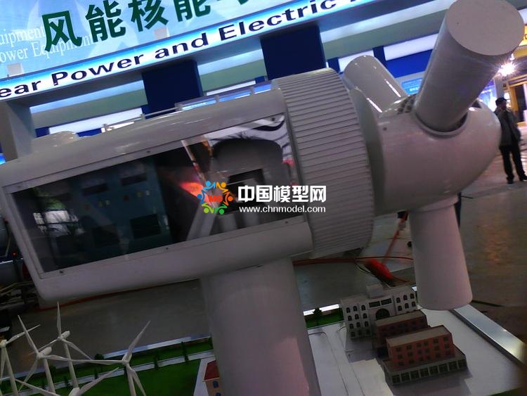 大型風力發電機內部結構模型