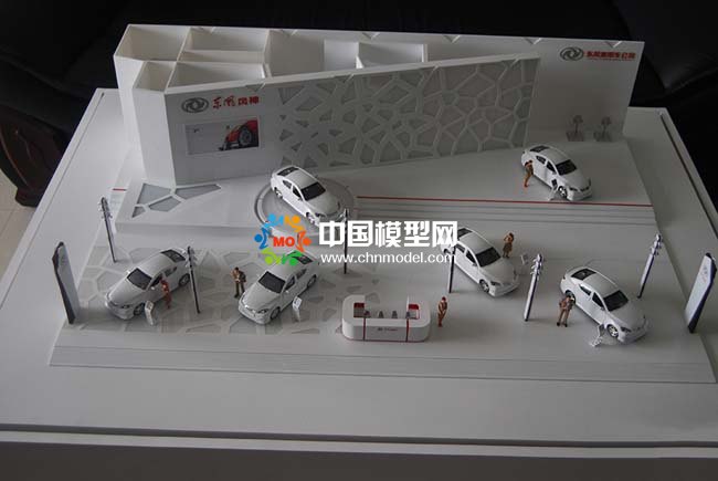 汽車展館沙盤模型，汽車展廳4S店沙盤模型