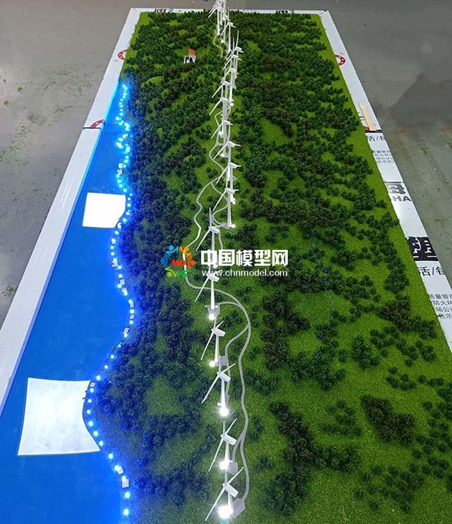 平原風電場沙盤模型