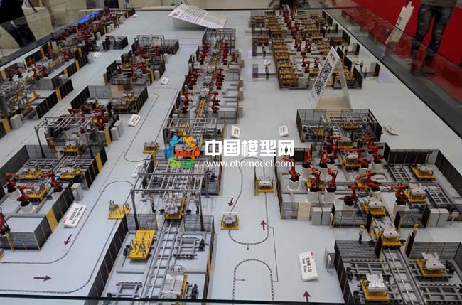 自動(dòng)化汽車生產(chǎn)線沙盤模型