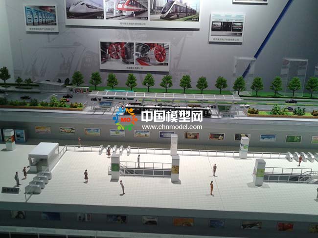 地鐵站立體結構沙盤模型