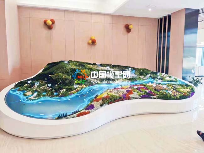 溫泉小鎮沙盤模型