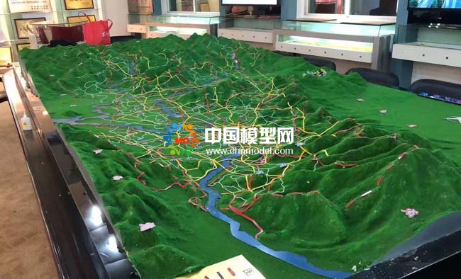 湖北公路局轄區路網沙盤模型
