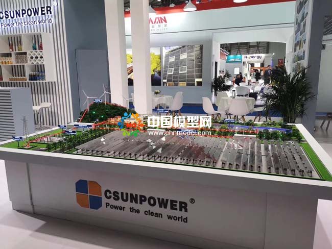 漢伏能源高效光伏組件應(yīng)用場景沙盤模型