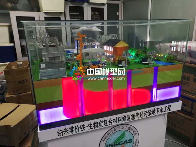 地下水污染修復沙盤模型，土壤修復沙盤模型