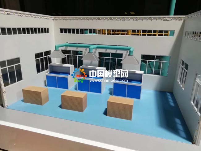 噴漆房環保設備沙盤模型