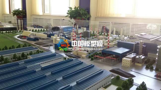 巨能特鋼廠區沙盤模型，新工藝新技術新材料新裝備實驗基地