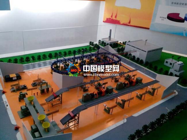 輪胎生產線沙盤模型