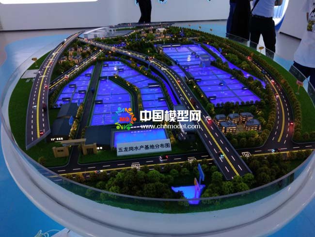 水產基地沙盤模型