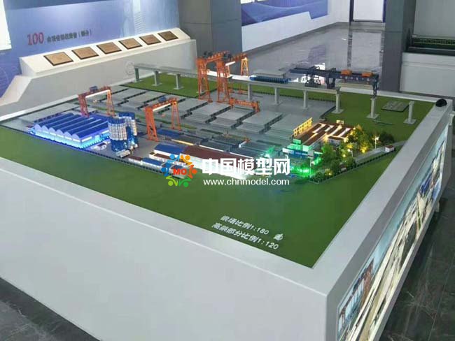 中鐵十局預制梁場沙盤模型