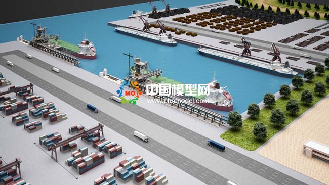 集裝箱貨運碼頭沙盤模型