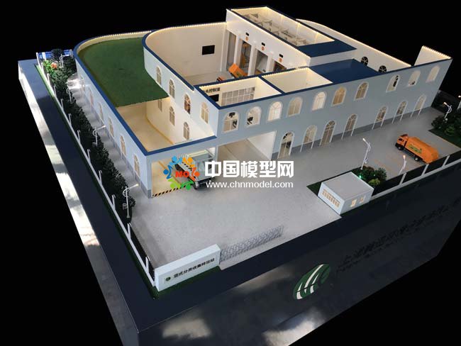 豎式垃圾分類轉運站沙盤模型