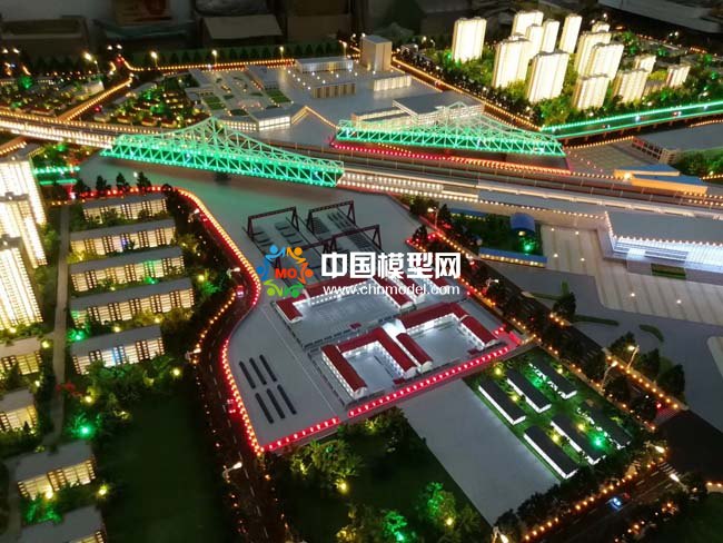 高速公路沙盤，橋梁隧道沙盤模型