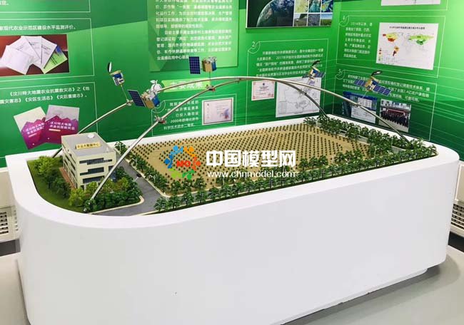 農業衛星遙感監測沙盤模型