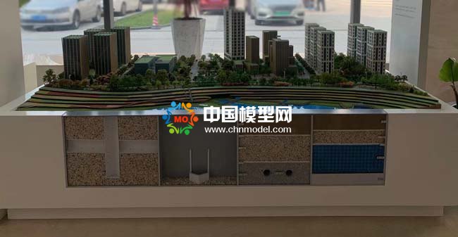 海綿城市與市政智能排水管網系統沙盤模型