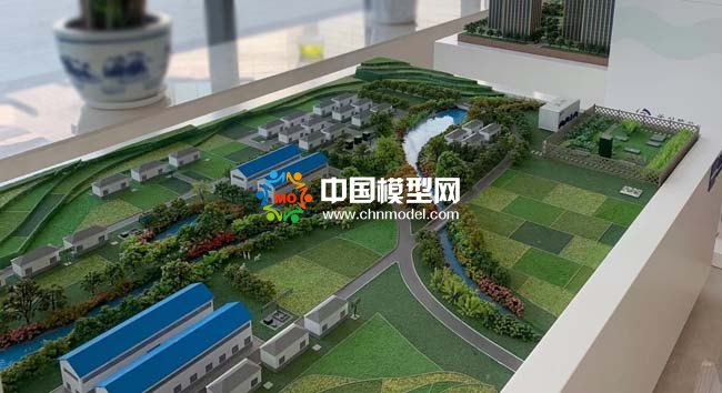 農村污水處理系統及標準化鎮級污水處理廠沙盤模型