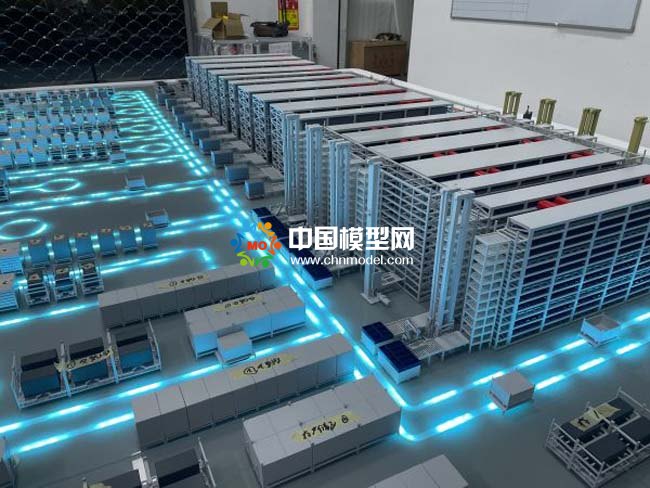 智能汽車生產線沙盤模型，智慧物流沙盤模型