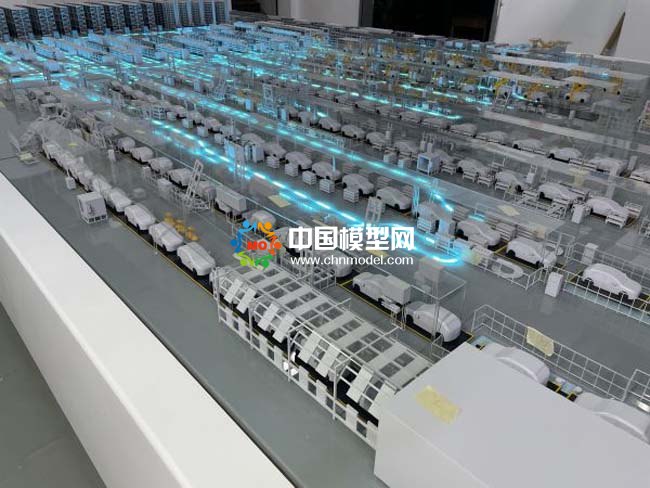 智能汽車生產線沙盤模型，智慧物流沙盤模型