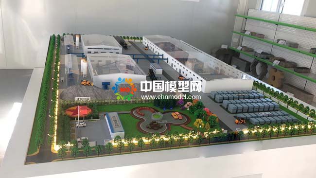 建筑垃圾制磚生產線沙盤模型